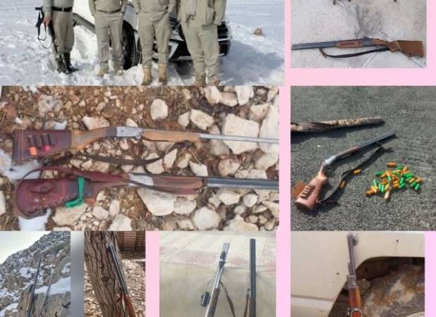 کشف و ضبط ۲۴ قبضه اسلحه شکاری در لرستان