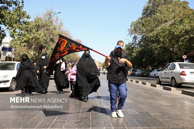 آغاز مراسم پیاده‌روی دلدادگان حسینی در قزوین
