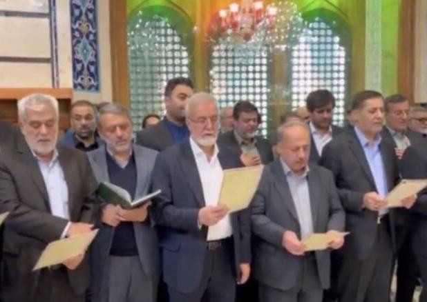 تشرف شهرداران مراکز استان‌های کشور به حرم مطهر حضرت فاطمه معصومه(س)