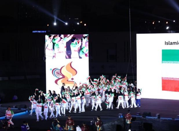 حضورگسترده کاروان ایران در افتتاحیه ای ساده