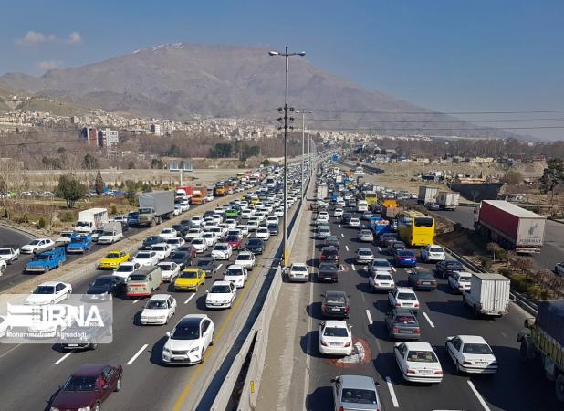 ترافیک فوق سنگین در دو جاده پرتردد ایران