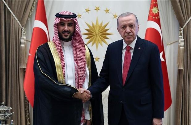 دیدار «اردوغان» و وزیر دفاع عربستان