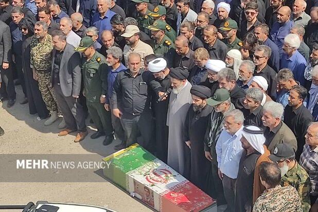 پیکر مطهر شهید دفاع مقدس در زادگاهش دزفول آرام گرفت