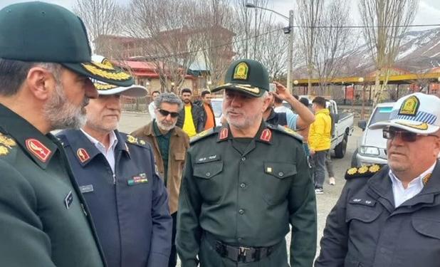 بازدید سردار رادان از محور مواصلاتی هراز