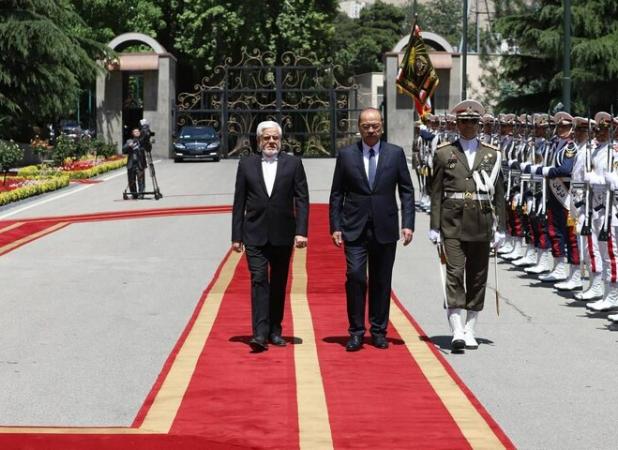 استقبال رسمی معاون اول رئیس‌جمهور از نخست وزیر ازبکستان