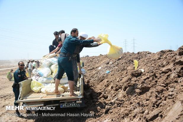 اقدام عملی برای مهار سیلاب در رودان؛سیل‌بند در محله سنگی  ساخته می‌شود