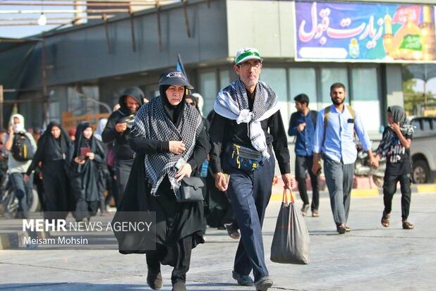 وضعیت تردد در مرز شلمچه؛ عصر دوشنبه۲۰ مرداد