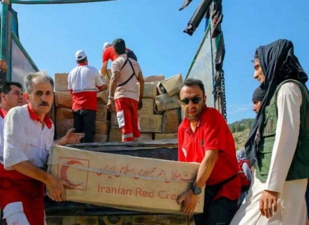 ارسال بیش از ۱۰۰ تن اقلام امدادی جمعیت هلال‌احمر ایران برای زلزله‌زدگان افغانستان