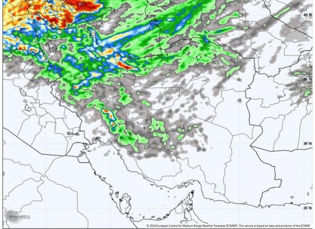 آغاز ۷ روز بارندگی از فردا؛ رگبار و باد شدید کشور را فرا می‌گیرد