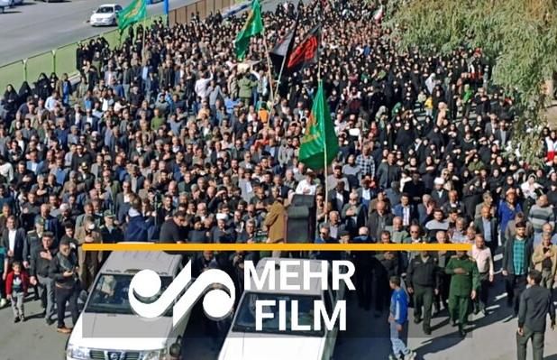 تشییع پیکر شهید دوران دفاع مقدس در گچساران