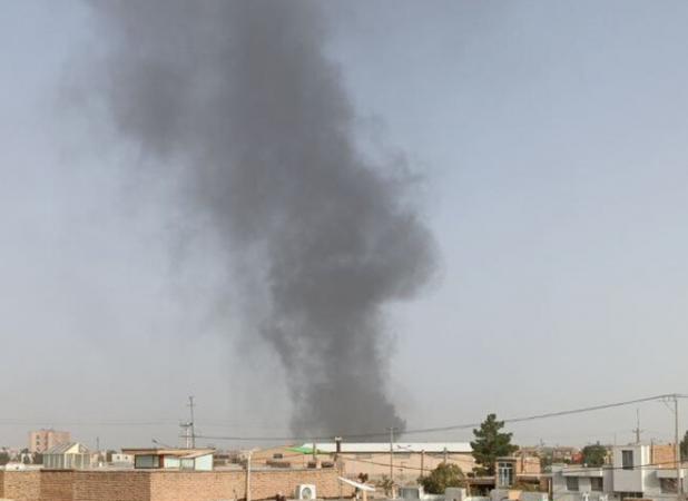 تصاویری از آتش سوزی شهرستان گناباد