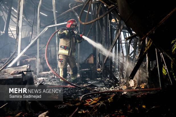 علت حادثه آتش سوزی بازارچه جنت در دست بررسی است