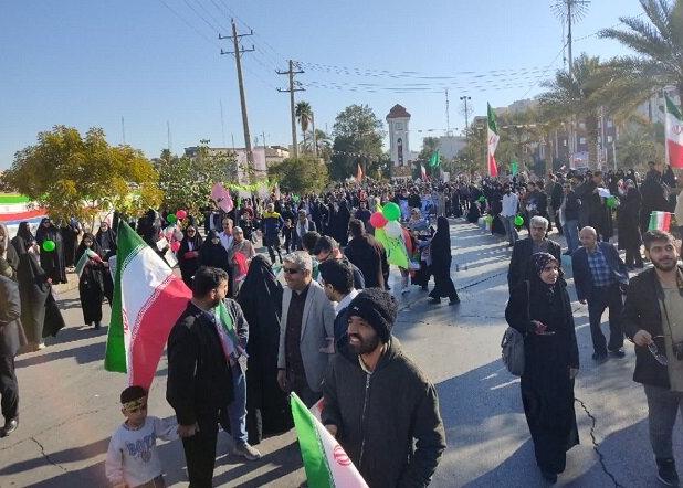 راهپیمایی ۲۲ بهمن در استان بوشهر آغاز شد