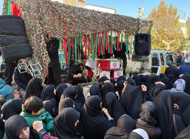 تشییع شهیدان گمنام در سنندج؛ میثاق دوباره مردم با شهدای دفاع مقدس