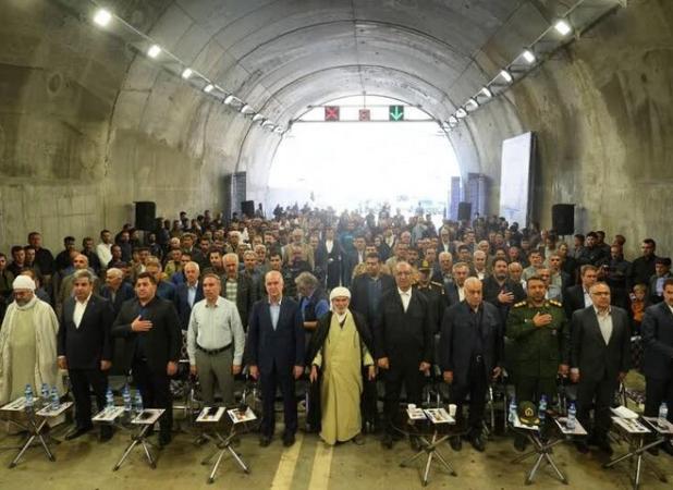 طولانی‌ترین تونل جاده‌ای کرمانشاه افتتاح شد