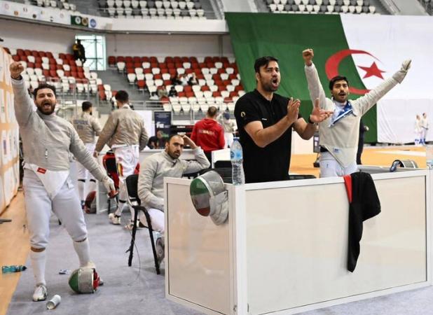 تیم شمشیربازی اسلحه سابر ایران نایب قهرمان جام جهانی الجزایر شد