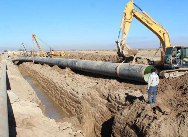 پایان احداث مخزن و خط لوله انتقال آب روستای منصور آوج