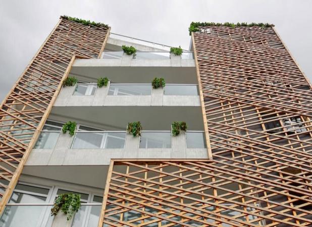 معماری متفاوت یک آپارتمان در رشت جلب توجه کرد