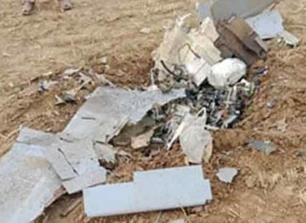 سرنگونی پهپاد هندی نزدیک پایگاه دریایی در لاهور پاکستان