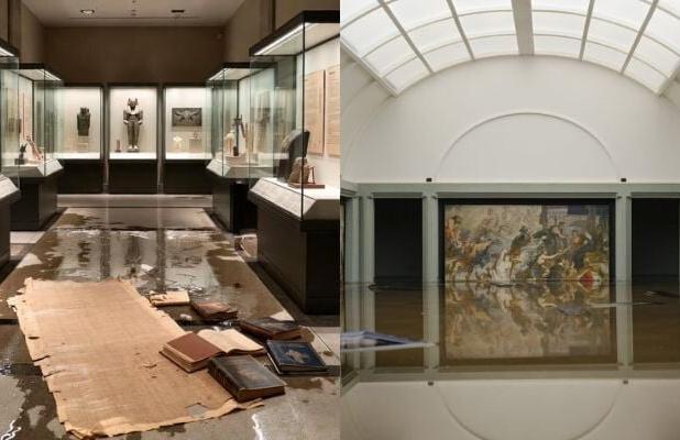 نشت آب در موزه لوور به صدها کتاب آسیب رساند