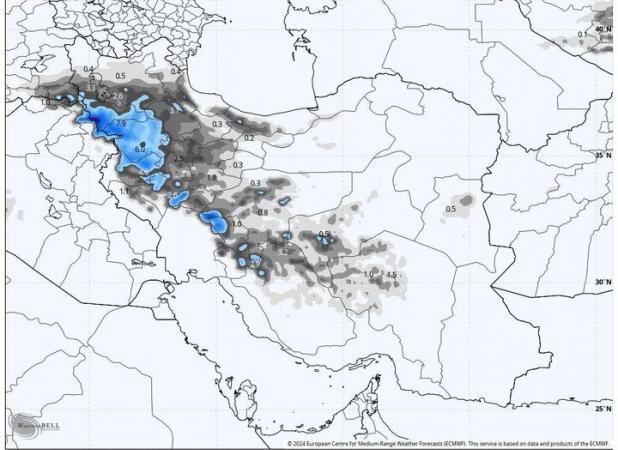 هواشناسی ایران ۱۹ دی؛ ورود سامانه بارشی جدید به ۵ استان