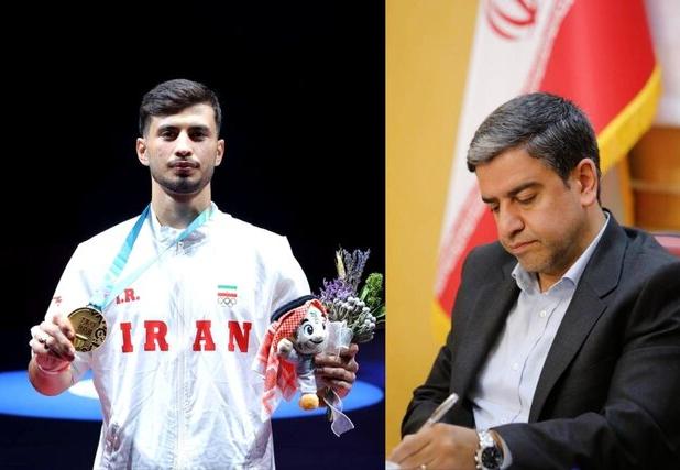 پیام تبریک استاندار اردبیل برای قهرمانی ووشوکار اردبیلی