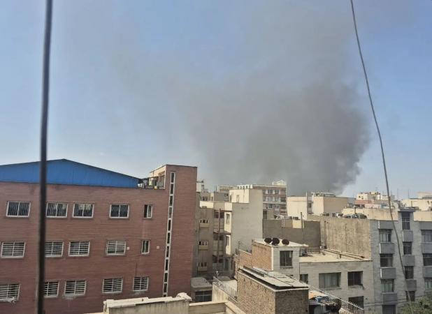 آتش‌سوزی مهیب در محدوده پل روشندلان تهران