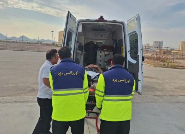 میرجلیلی: بالگرد اورژانس استان یزد جهت نجات جان بیمار به پرواز درآمد