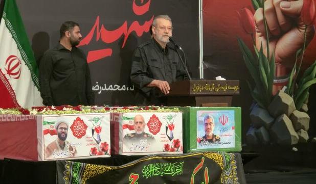 لاریجانی: دشمن باید تاوان شهادت سرداران ما را بدهد