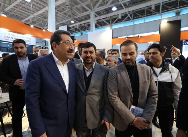 بازدید وزیر صمت از غرفه شرکت ملی مس در ایران کان‌ماین