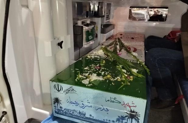 وداع با شهید گمنام در حرم سلطان سید جلال الدین اشرف آستانه