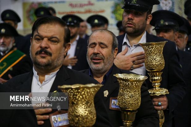 برگزاری آیین خطبه‌خوانی خادمان به مناسبت سالروز ورود بانوی کرامت به قم