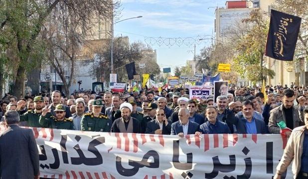 آغاز راهپیمایی ۱۳ آبان در اردبیل