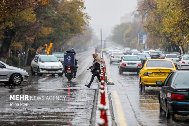 بارش باران پاییزی در شهرهای آذربایجان غربی