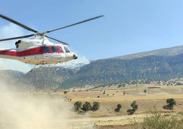 آتش‌سوزی در ارتفاعات کوه قلارنگ شهرستان سیروان مهار شد