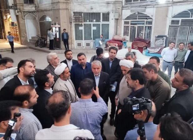 بازدید وزیر میراث‌فرهنگی از تیمچه بزرگ بازار قم