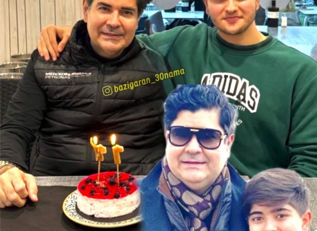 جشن تولد ساده و خودمانی سالار عقیلی برای پسرش