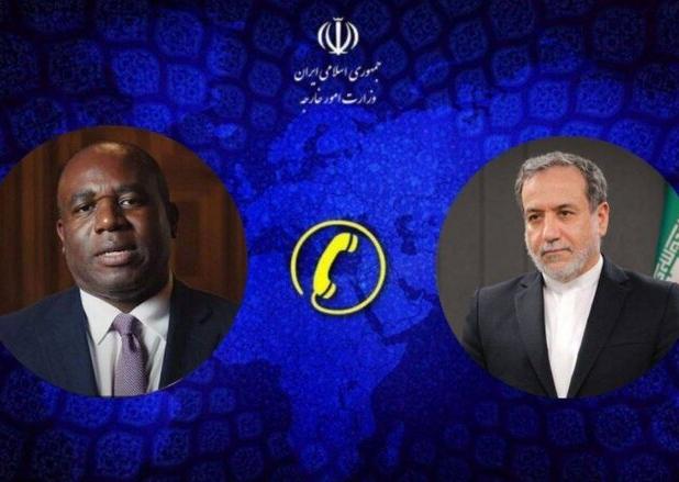 گفتگوی تلفنی عراقچی و وزیر امور خارجه انگلستان