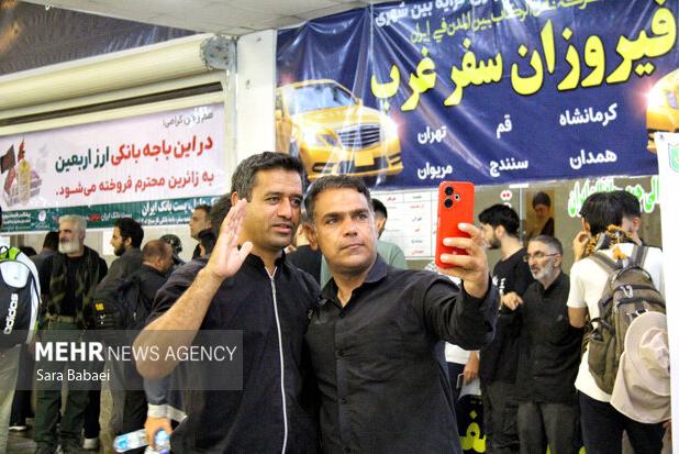 آمادگی ۲۴ ساعته ناوگان حمل‌ونقل مسافری در مرز خسروی برای بازگشت زائران