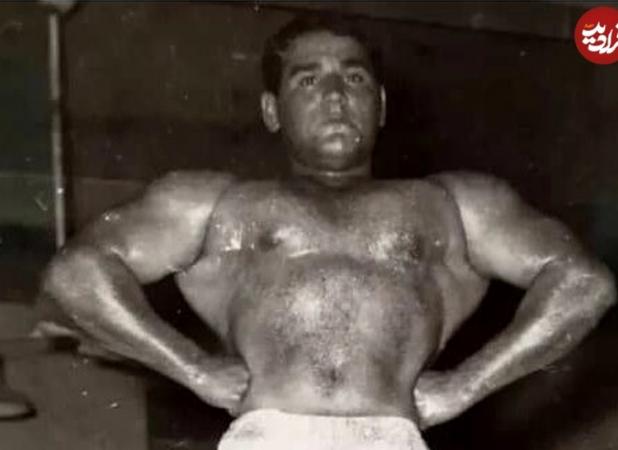 فیگور «صفر کشکولی» در مسابقات پرورش اندامِ ۶۰ سال قبل