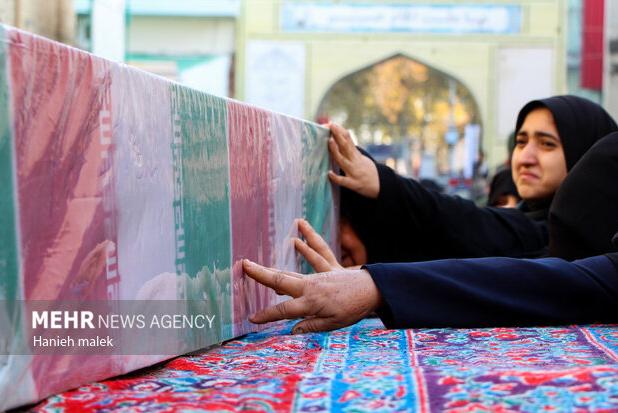 آماده‌سازی مراسم استقبال از پیکرهای شهدای گمنام در شیراز