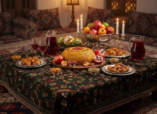ته‌چین مرغ و انار؛ خوش‌رنگ‌ترین غذای اصیل شب چله