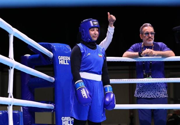 دختر بوکسور بدون برد اولین مدال آسیایی ایران را گرفت