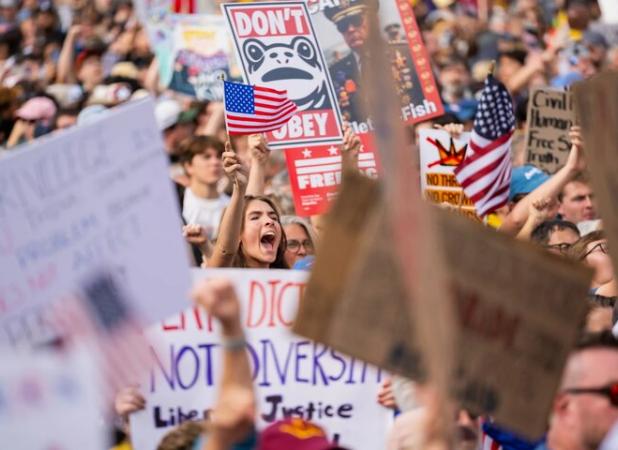 اعتراضات ضدترامپ به روایت آمار؛ قیام ۷ میلیون آمریکایی علیه «پادشاه»