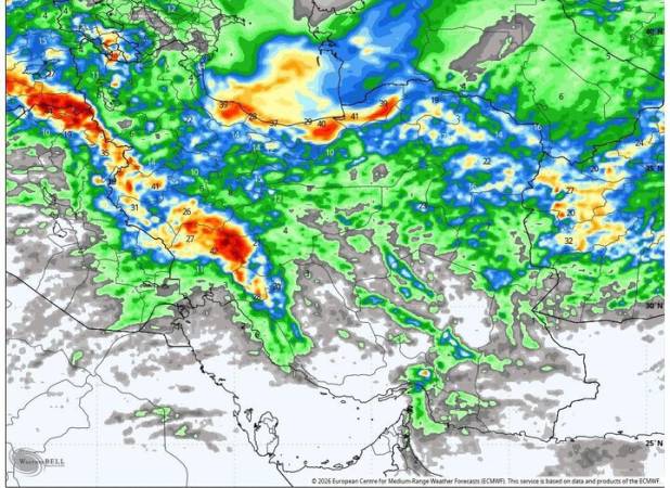 هشدار ورود موج جدید بارش برف و باران شدید از بامداد سه‌شنبه به کشور