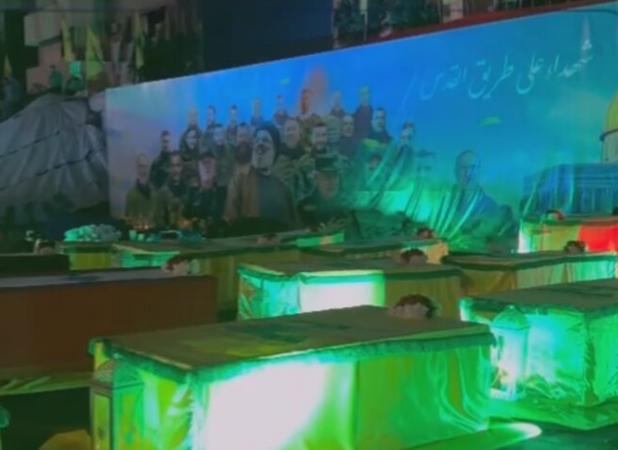 حضور گسترده مردم لبنان در مراسم سالگرد شهید نصرالله