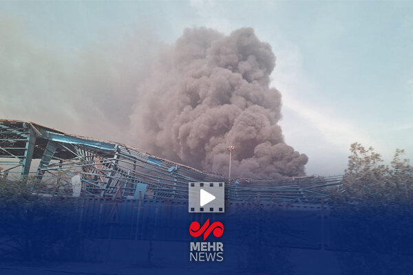 تصاویر دوربین مداربسته از لحظه انفجار بندر شهید رجایی