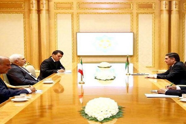 ظریف با رئیس‌جمهور ترکمنستان دیدار کرد