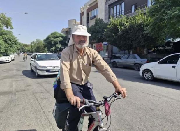 جانباز سیرجانی به مناسبت اربعین حسینی رکاب‌زنی تا کربلا را آغاز کرد