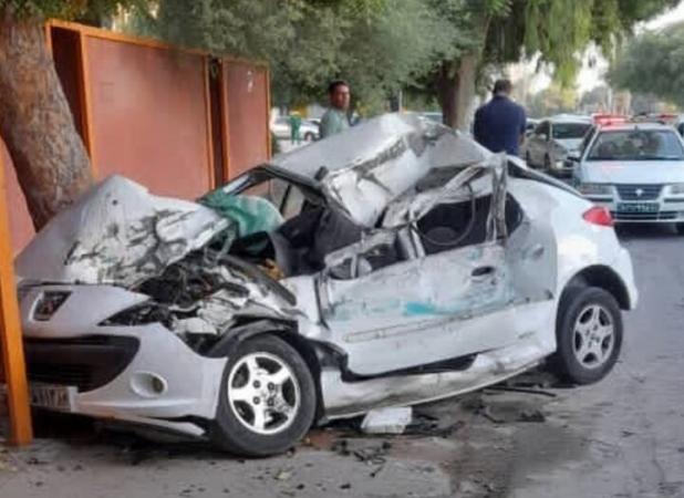 تصادف ۲۰۷ در بندرعباس جان راننده را گرفت